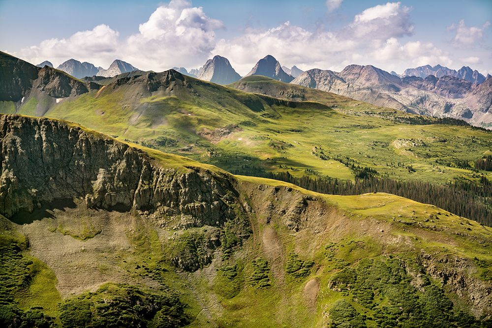 USA-Colorado-San Juan National Forest Overview of San Juan Mountains landscape art print by Jaynes Gallery for $57.95 CAD
