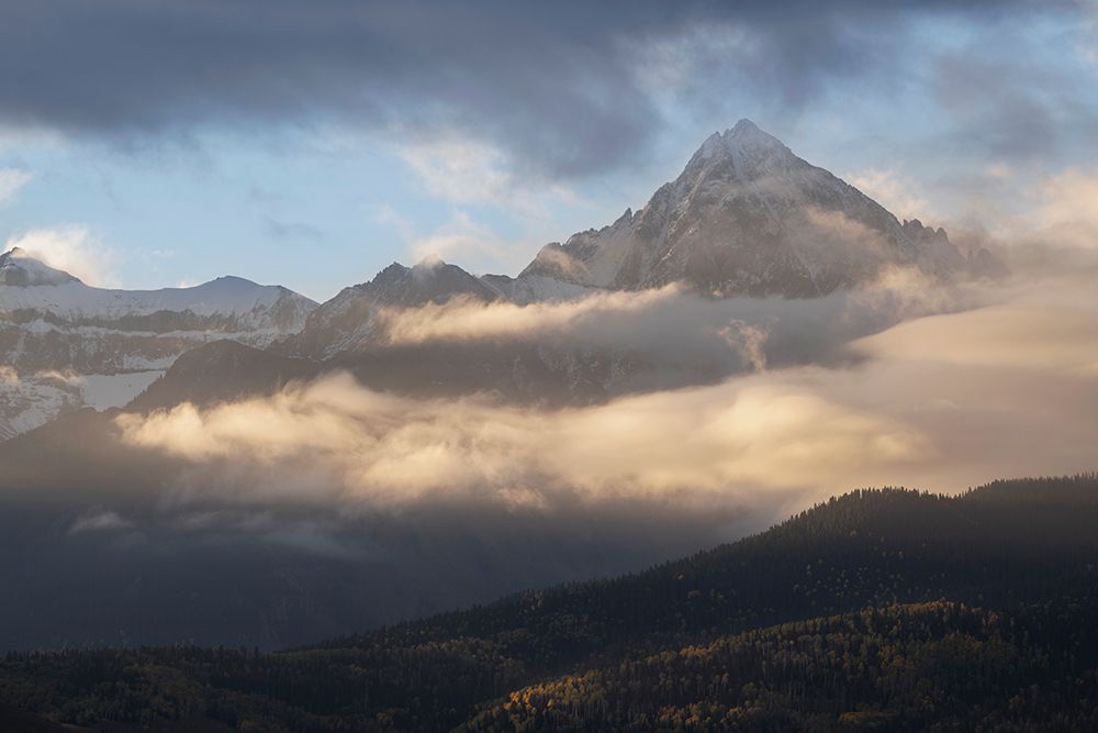 USA-Colorado-Uncompahgre National Forest Sunrise on clouds below Mount Sneffels art print by Jaynes Gallery for $57.95 CAD