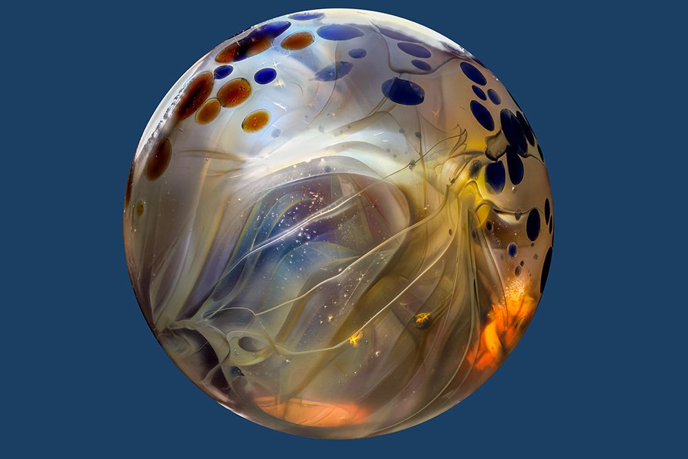 USA-Colorado-Fort Collins. Borosilicate marble close-up. art print by Jaynes Gallery for $57.95 CAD
