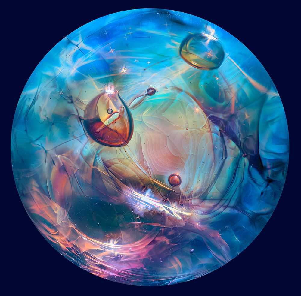 USA-Colorado-Fort Collins. Close-up of borosilicate glass handmade marble globe. art print by Jaynes Gallery for $57.95 CAD