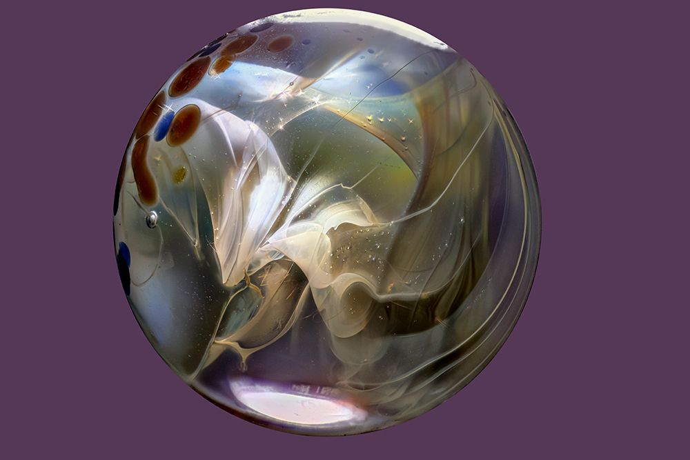 USA-Colorado-Fort Collins. Borosilicate marble close-up. art print by Jaynes Gallery for $57.95 CAD