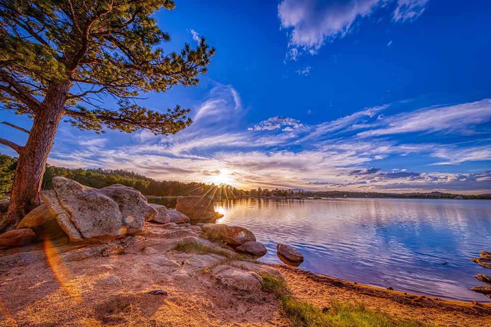 USA-Colorado-Dowdy Lake. Sunset on lake. art print by Jaynes Gallery for $57.95 CAD