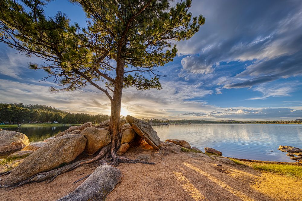USA-Colorado-Dowdy Lake. Sunset on lake. art print by Jaynes Gallery for $57.95 CAD