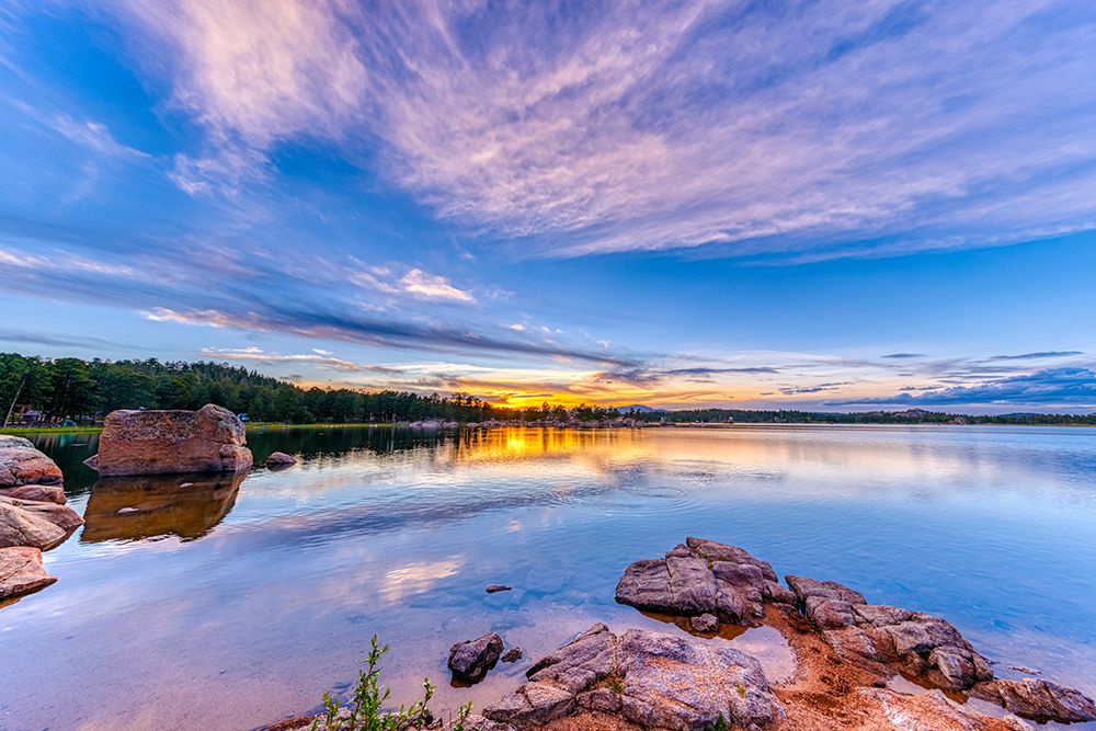 USA-Colorado-Dowdy Lake. Sunset on lake. art print by Jaynes Gallery for $57.95 CAD