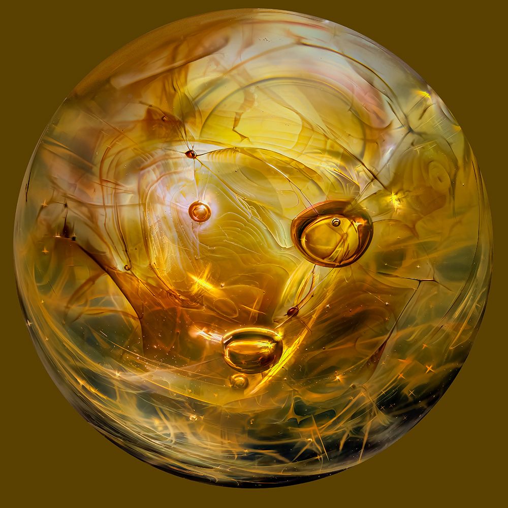 USA-Colorado-Fort Collins Abstract of borosilicate glass handmade marble art print by Jaynes Gallery for $57.95 CAD