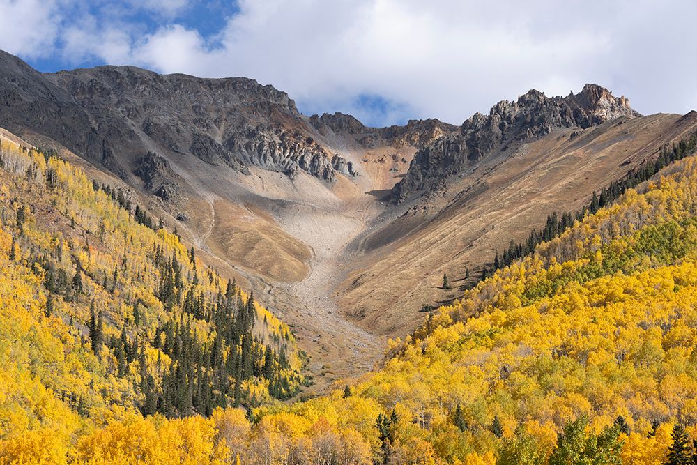 USA, Colorado, San Juan Range. Landscape with mountain and Ophir Valley. art print by Jaynes Gallery for $57.95 CAD
