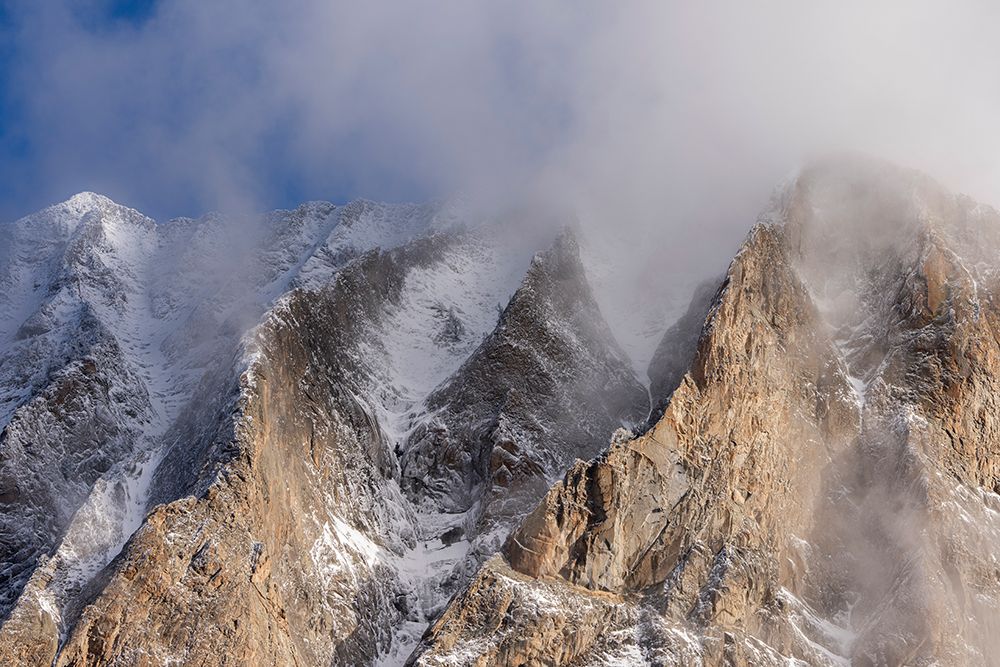 USA, Colorado, Gunnison National Forest. Autumn snowstorm on mountain. art print by Jaynes Gallery for $57.95 CAD