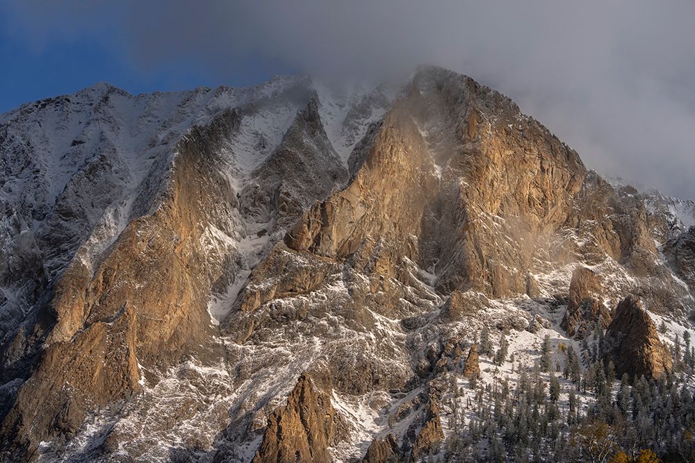 USA, Colorado, Gunnison National Forest. Autumn snowstorm on mountain. art print by Jaynes Gallery for $57.95 CAD