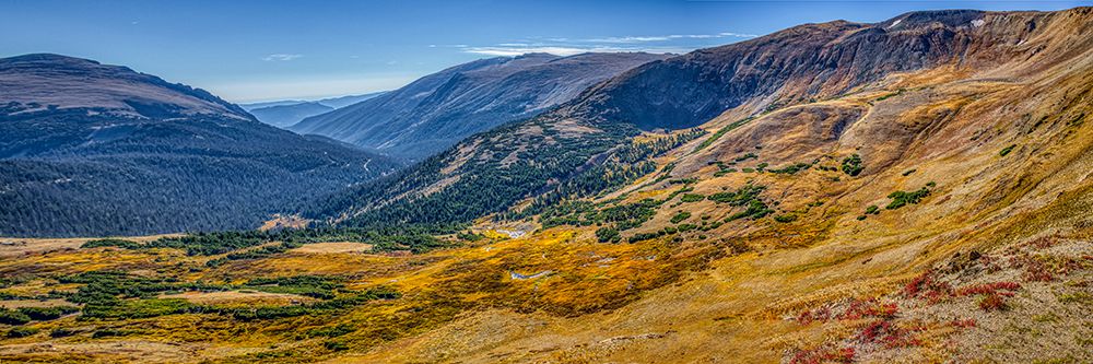USA, Colorado, Rocky Mountain National Park. Mountain and valley panoramic. art print by Jaynes Gallery for $57.95 CAD