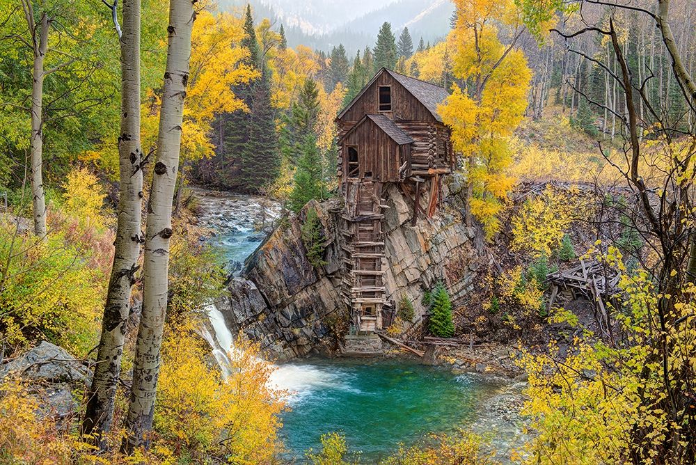 Fall at the Crystal Mill near Marble-Colorado in the Rocky Mountains art print by Steve Mohlenkamp for $57.95 CAD