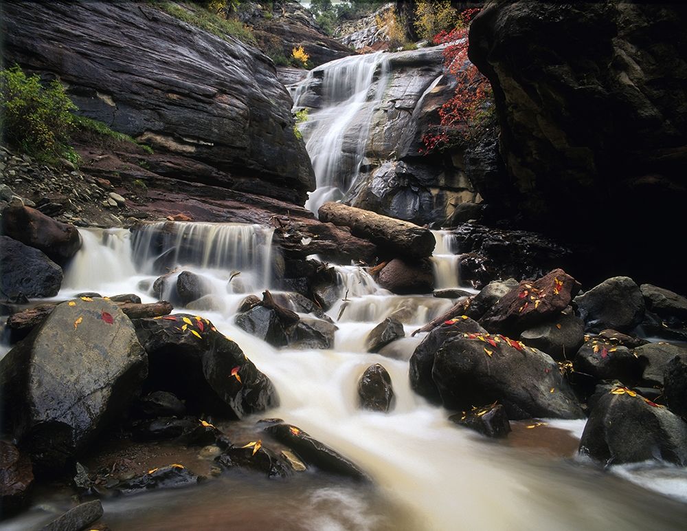 Hayes Creek Falls in Colorado Rocky Mountains near Redstone art print by Steve Mohlenkamp for $57.95 CAD
