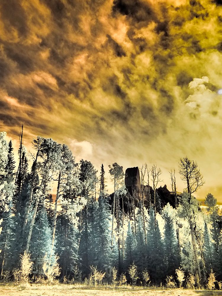 USA-Colorado Infrared of Chimney Rock at Owl Creek Pass art print by Terry Eggers for $57.95 CAD