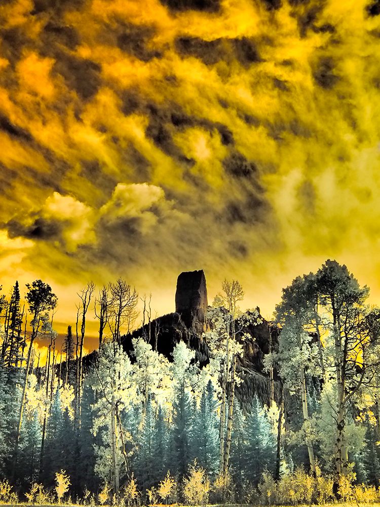 USA-Colorado Infrared of Chimney Rock at Owl Creek Pass art print by Terry Eggers for $57.95 CAD