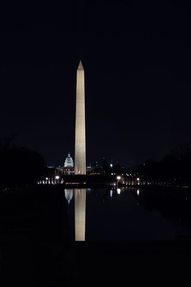 USA, District of Columbia. United States Capitol and Washington Monument at Night art print by Hollice Looney for $57.95 CAD