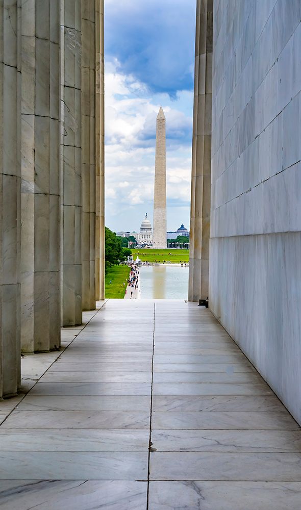Washington Monument-Capitol Hill-Lincoln Memorial-Washington DC-Dedicated 1922 art print by William Perry for $57.95 CAD
