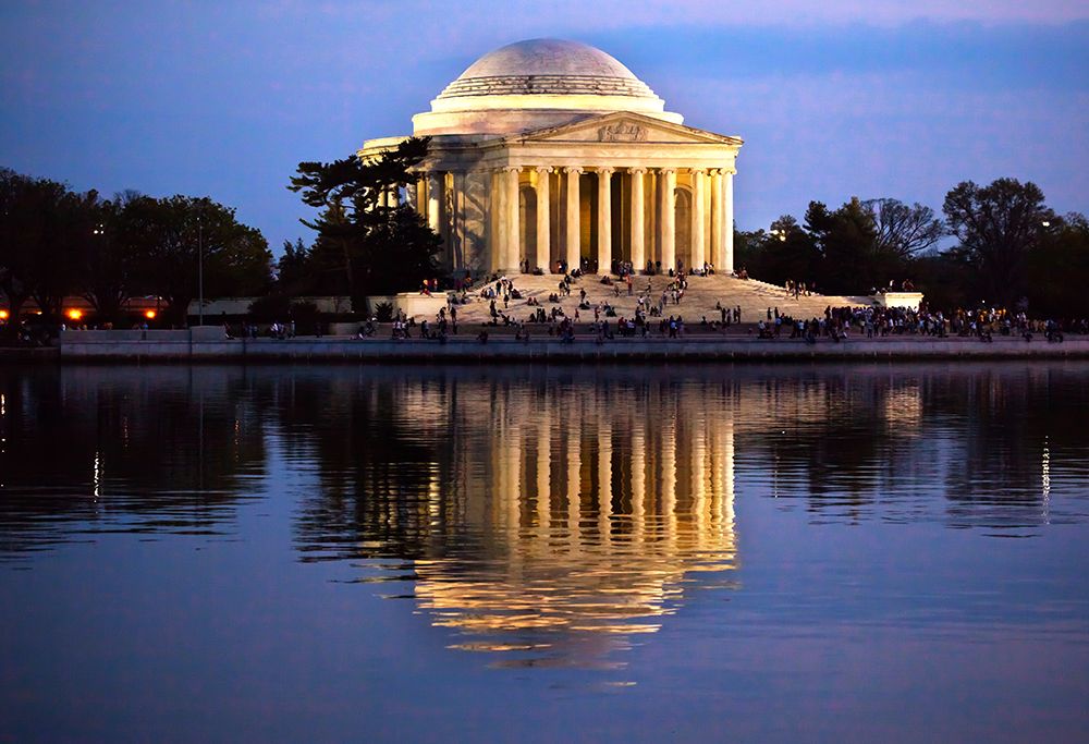 Jefferson Memorial and Tidal Basin in April art print by William Perry for $57.95 CAD