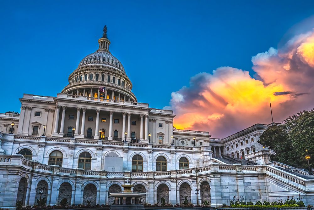 US Capitol, Washington, DC. art print by William Perry for $57.95 CAD