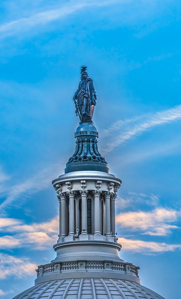 Freedom Statue, US Capitol, Washington, DC. Statue by Thomas Crawford 1863. art print by William Perry for $57.95 CAD
