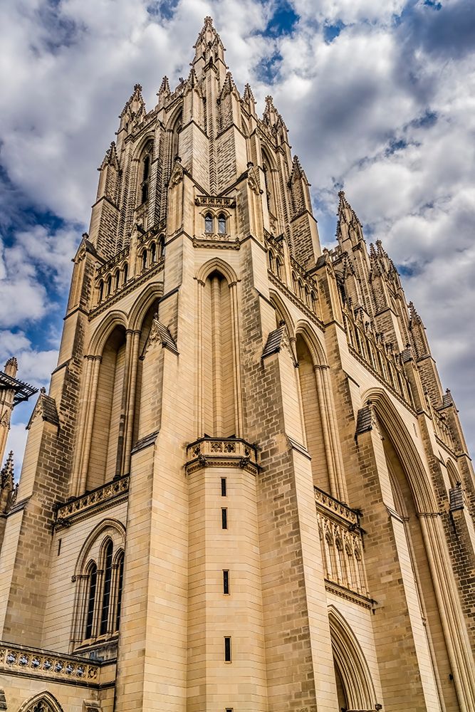 Washington National Cathedral, Washington DC. Construction started 1907. art print by William Perry for $57.95 CAD