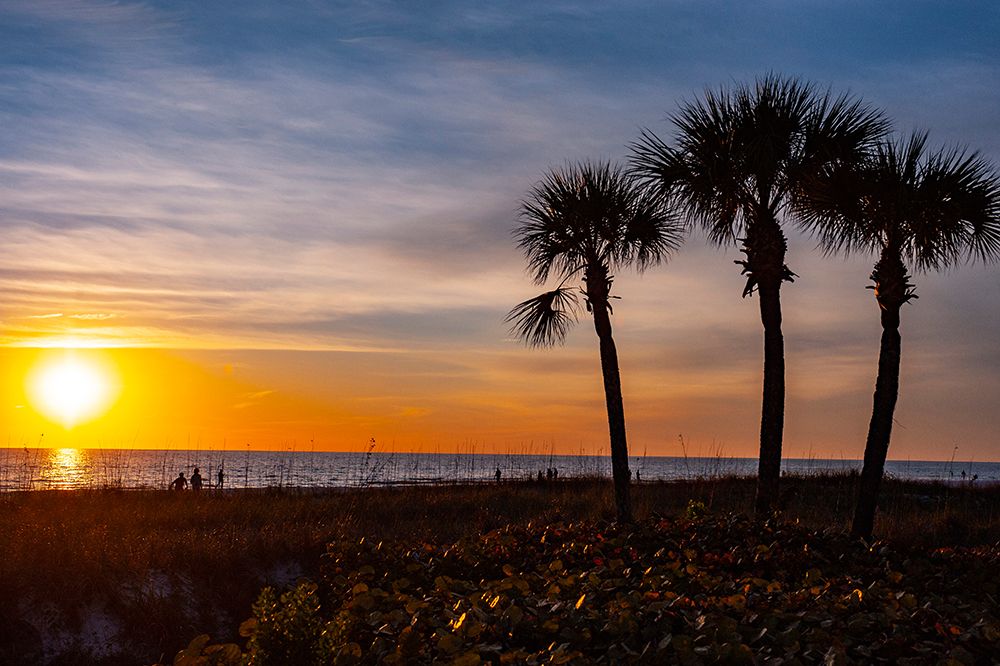 USA-Florida-Sarasota-Crescent Beach-Siesta Key-Sunset art print by Bernard Friel for $57.95 CAD