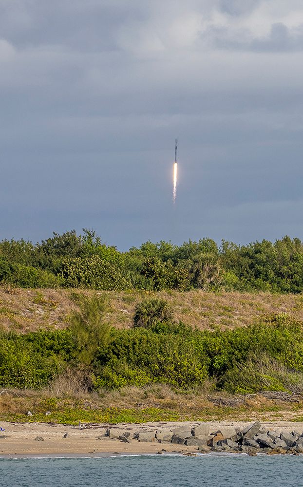 USA-Florida-Port Canaveral-A Space X rocket being launched from Cape Canaveral art print by Hollice Looney for $57.95 CAD