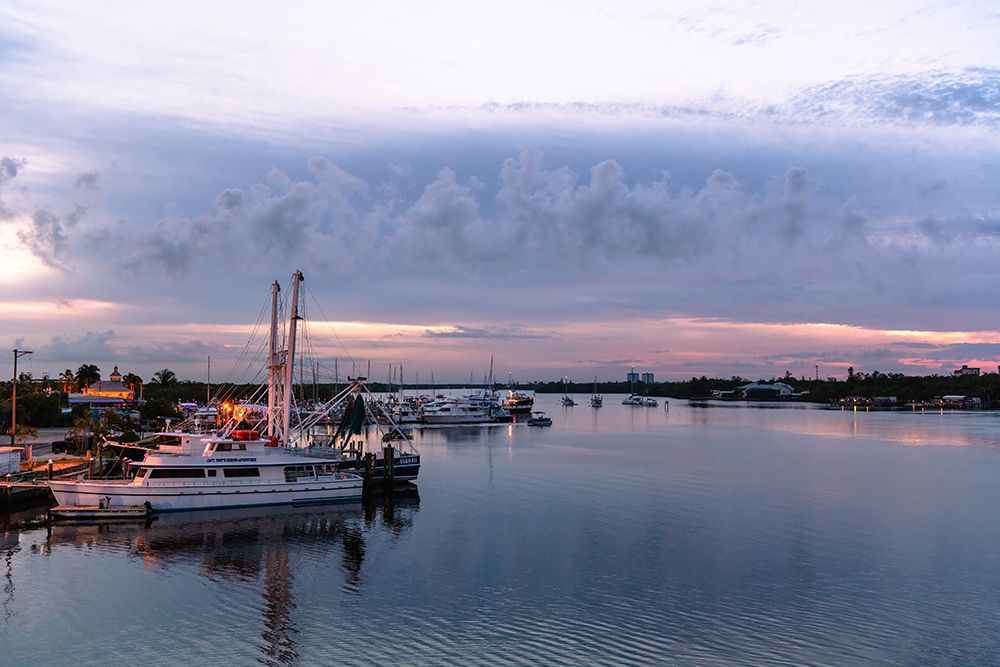 Looking out of the Key West Express shuttle over Fort Myers waterway of the Gulf of Mexico art print by Sheila Haddad for $57.95 CAD