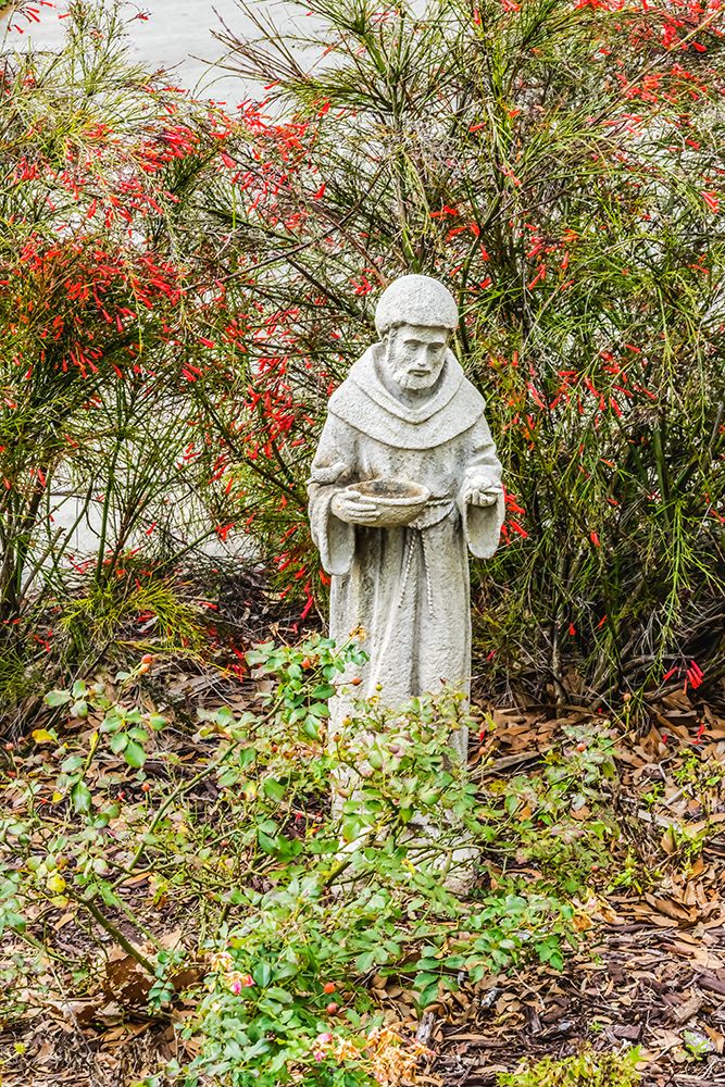 St. Francis statue- Saint Augustine- Florida. Founded 1565 art print by William Perry for $57.95 CAD