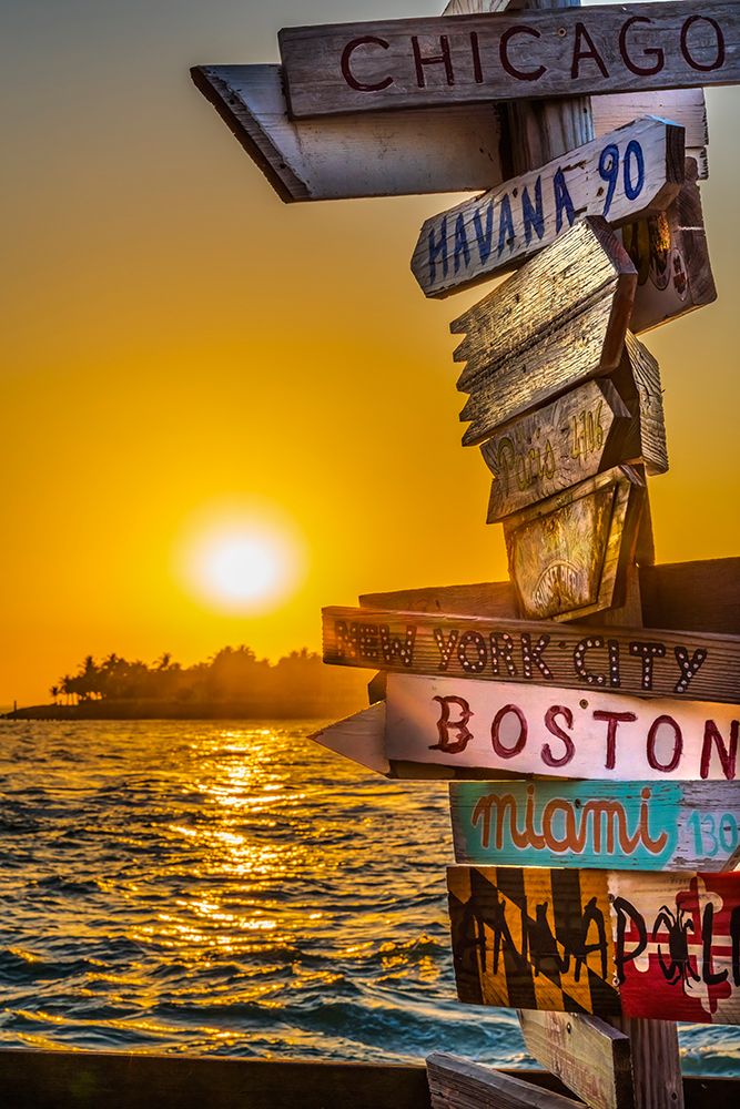 Colorful sunset- Mallory Square- Key West- Florida. art print by William Perry for $57.95 CAD