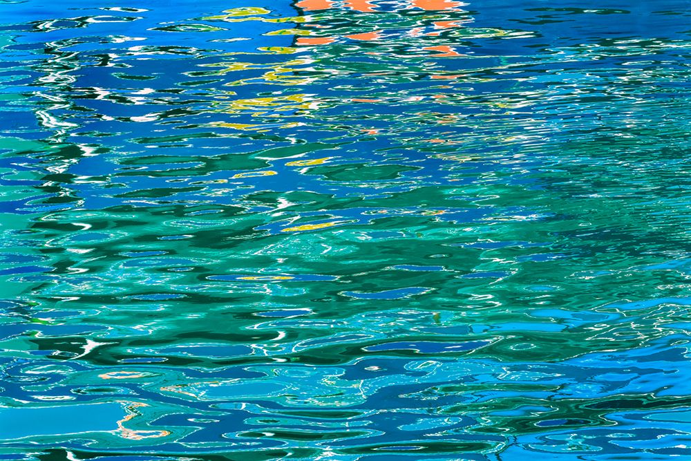 Water reflection-South Channel Marina Port-Miami-Florida art print by William Perry for $57.95 CAD