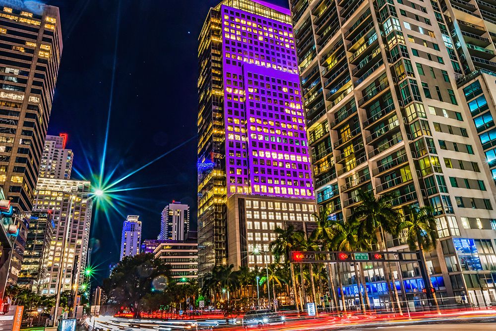 Skyscrapers downtown-Miami-Florida art print by William Perry for $57.95 CAD