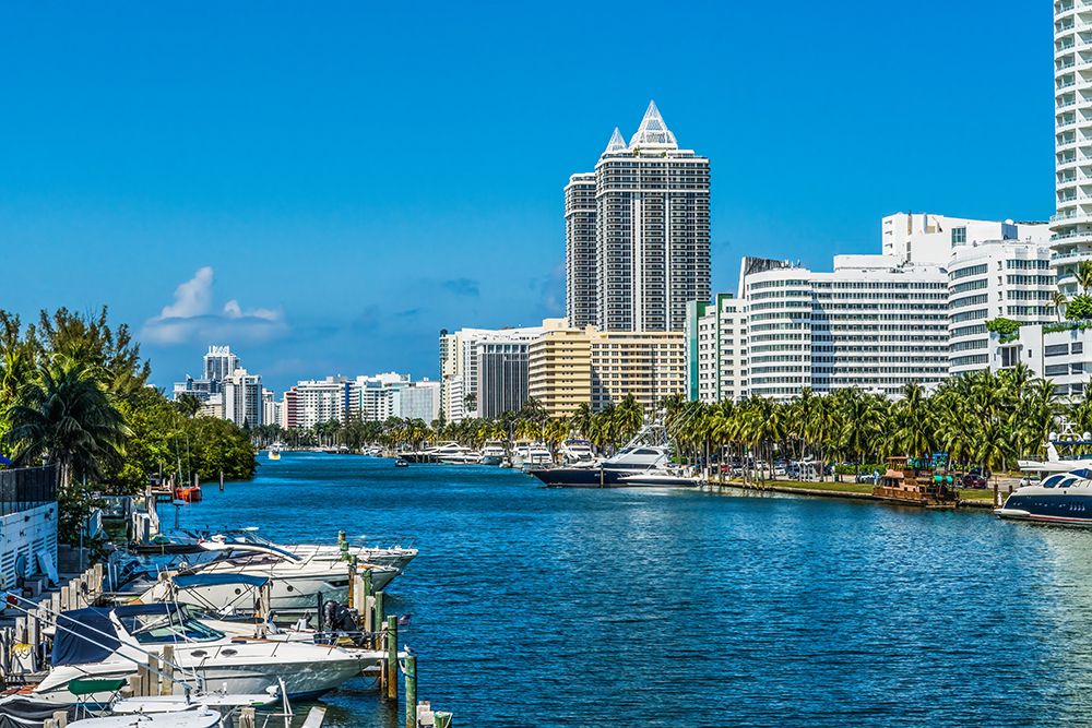 Riverwalk-Miami Beach-Florida art print by William Perry for $57.95 CAD