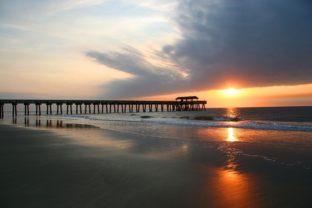 Sunrise on Tybee Island Beach-Georgia-USA art print by Anna Miller for $57.95 CAD