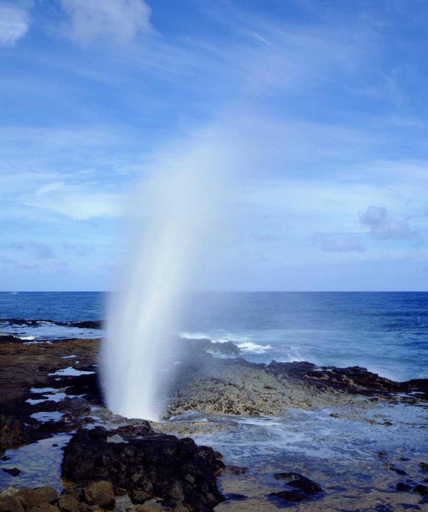 Hawaii, Kauai A blowhole spouts seawater art print by Christopher Talbot Frank for $57.95 CAD