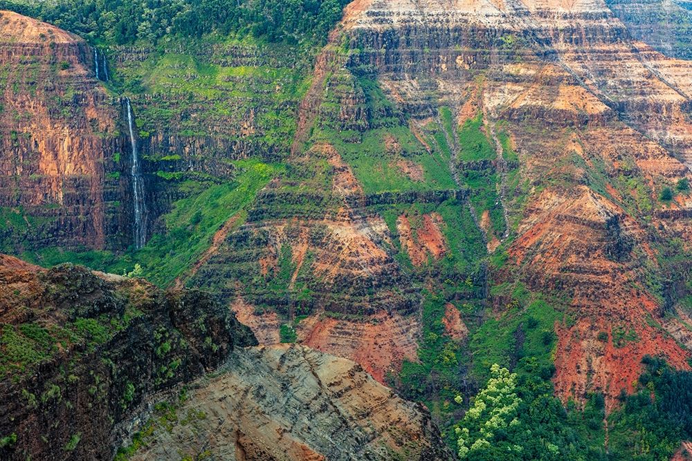 Waipoo Waterfall in Waimea Canyon State Park in Kauai-Hawaii-USA art print by Chuck Haney for $57.95 CAD