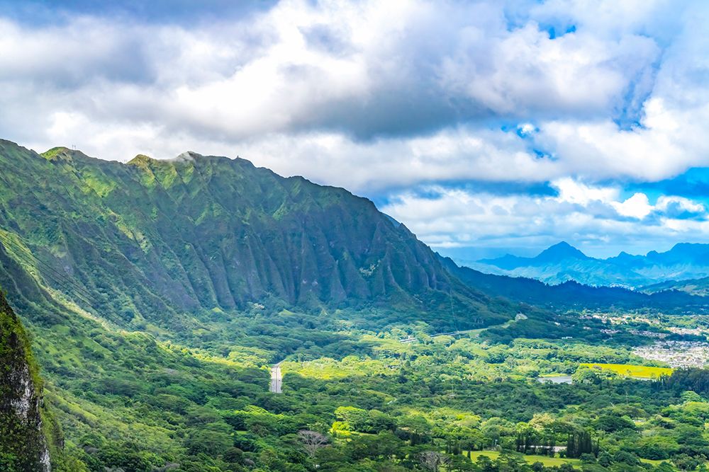 NuUanu Pali Koolau Range-Oahu-Hawaii. art print by William Perry for $57.95 CAD