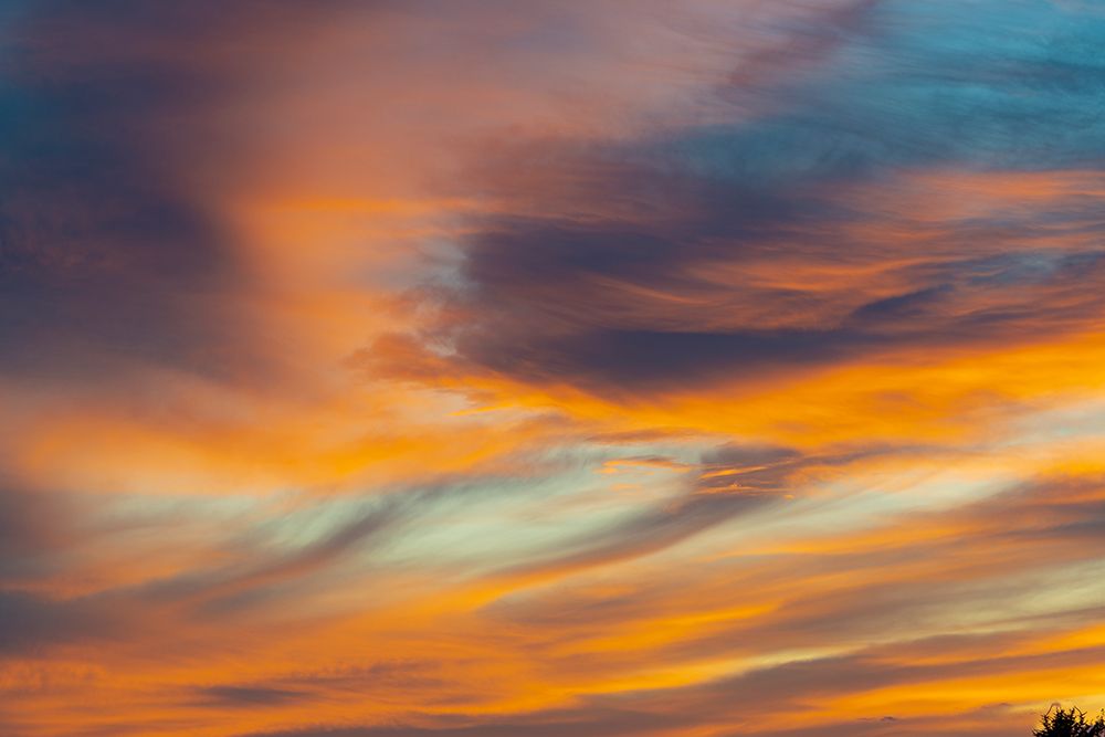 USA-Idaho-Backlit Cirrus Clouds can make a magnificent sunset art print by Howie Garber for $57.95 CAD