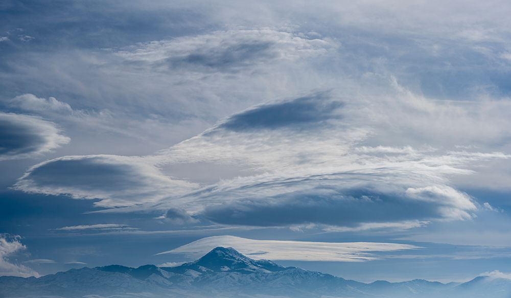 USA, Idaho. Dramatic sky and stratus cloud. art print by Howie Garber for $57.95 CAD