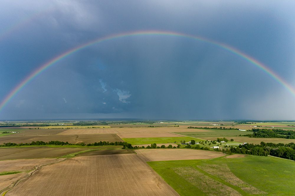 Rainbow after storm-Marion County-Illinois art print by Richard and Susan Day for $57.95 CAD
