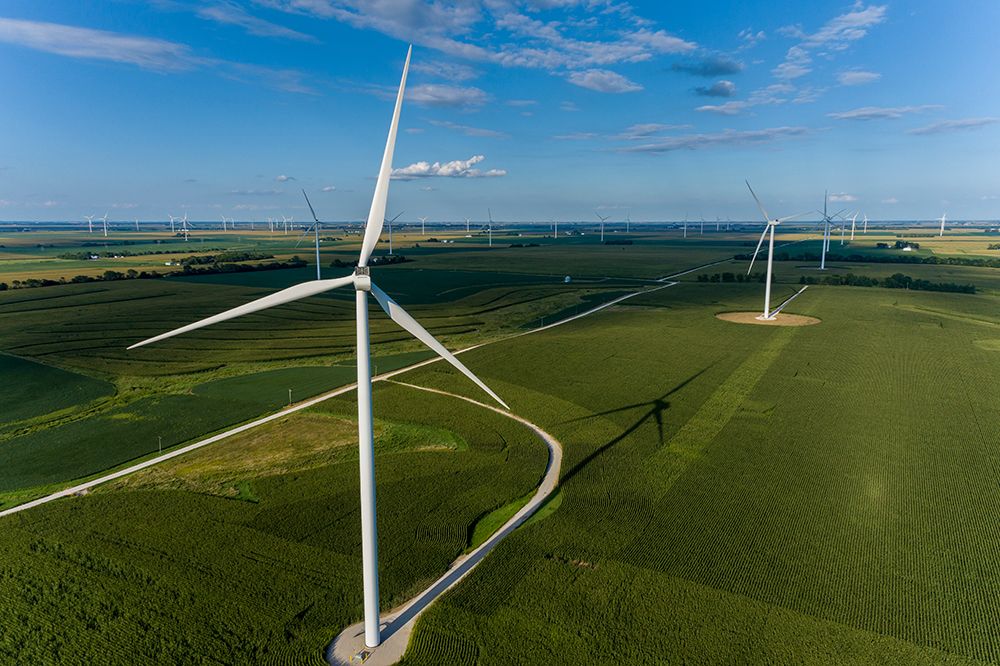 Windmill farm-Macon County-Illinois art print by Richard and Susan Day for $57.95 CAD