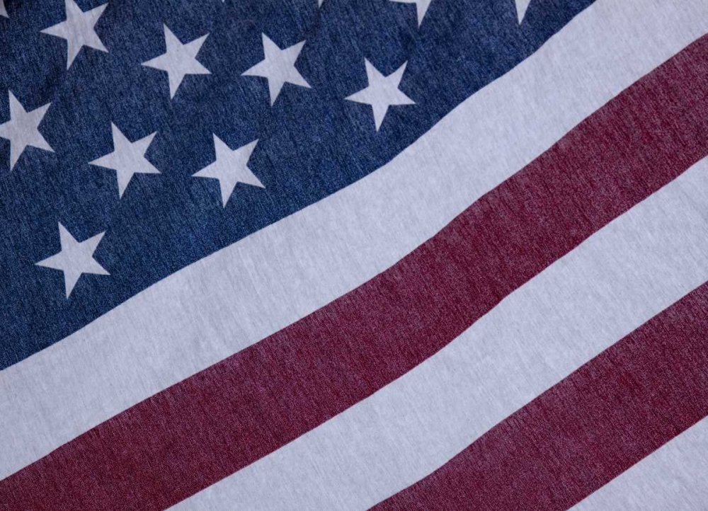 Indiana, Carmel Stars and stripes of the US flag art print by Wendy Kaveney for $57.95 CAD