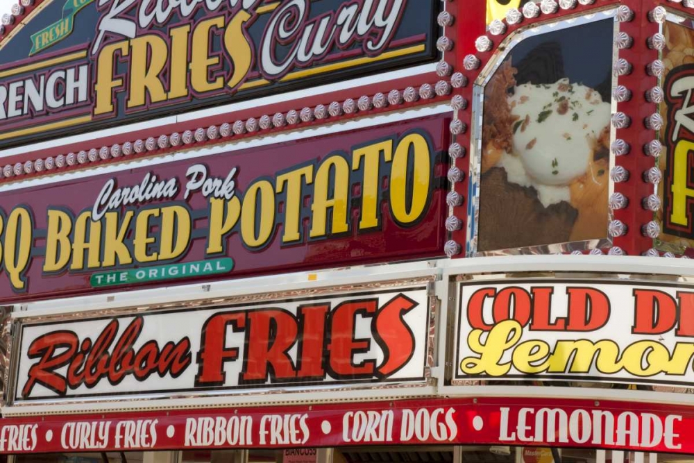 Indiana, Indianapolis Food vendor signs art print by Wendy Kaveney for $57.95 CAD