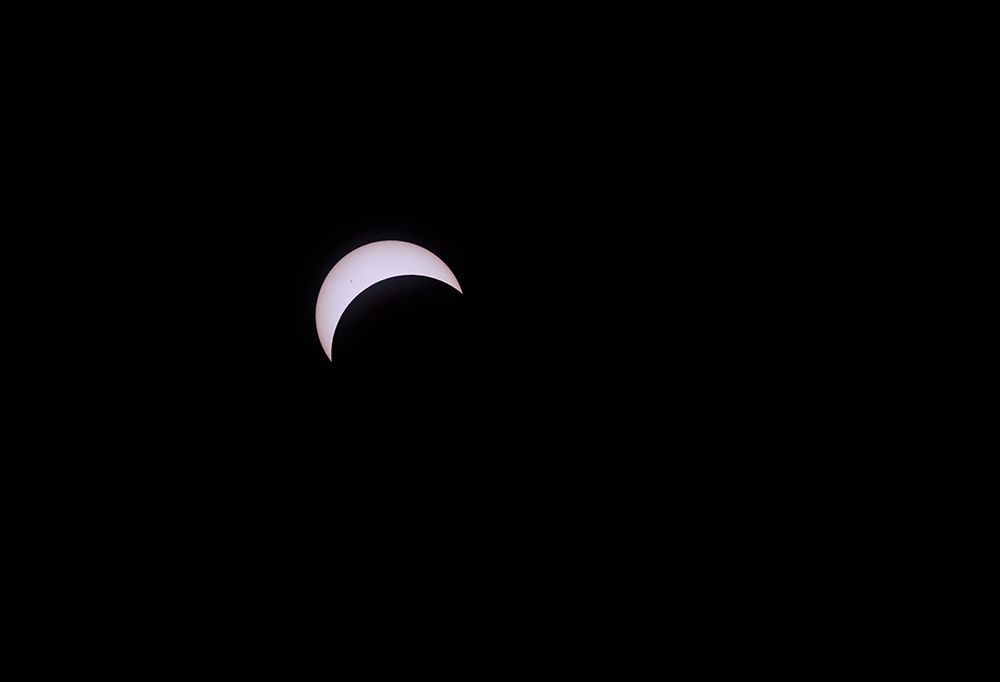 USA, Indiana, Carmel. Partial solar eclipse. art print by Jaynes Gallery for $57.95 CAD
