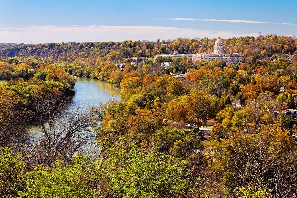 State capital building in autumn-Frankfort-Kentucky art print by Adam Jones for $57.95 CAD