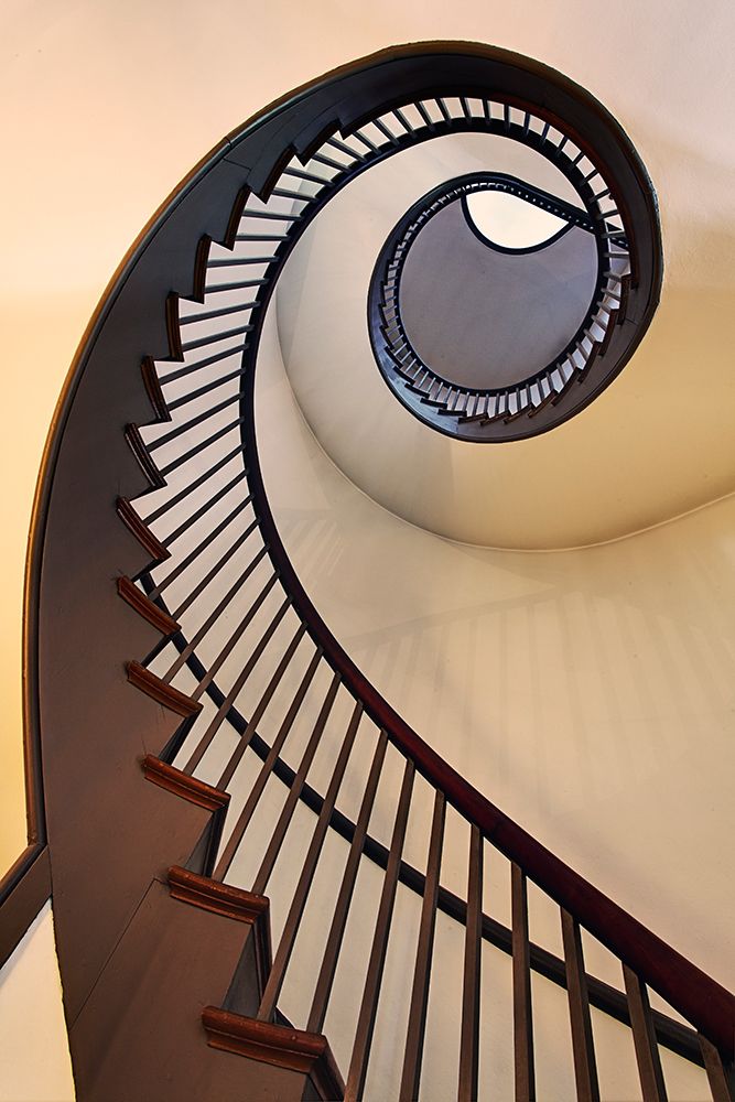 Spiral stairway-Shaker Village of Pleasant Hill-Kentucky art print by Adam Jones for $57.95 CAD