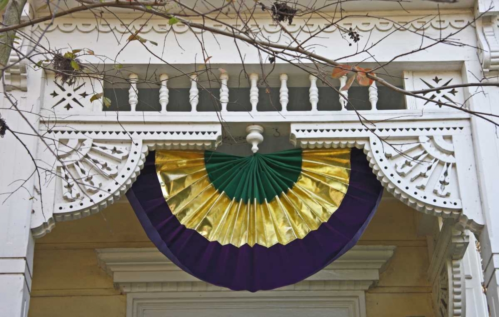 Louisiana, New Orleans, A Mardi Gras decoration art print by Nancy Noble Gardner for $57.95 CAD