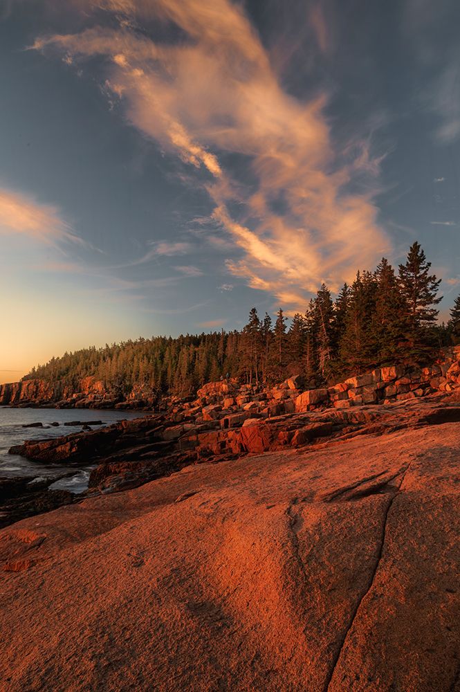 USA-Maine-Acadia National Park Sunrise on ocean coastline art print by Jaynes Gallery for $57.95 CAD