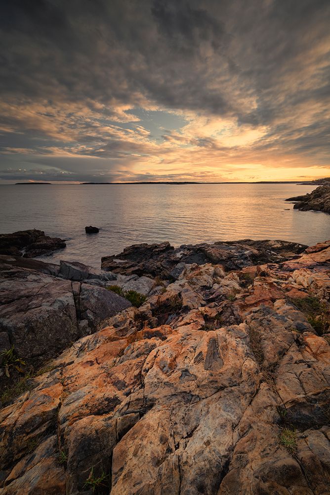 USA-Maine-Acadia National Park Moody sunset on ocean coastline art print by Jaynes Gallery for $57.95 CAD