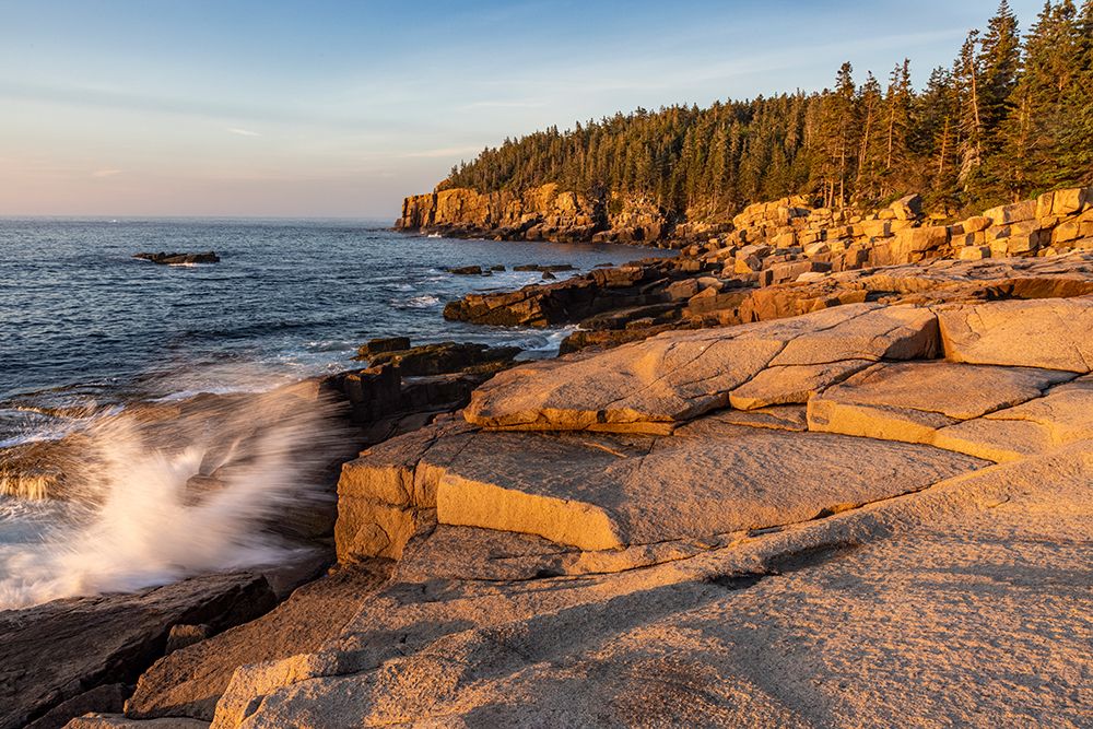 Otter Cliffs at sunrise in Acadia National Park-Maine-USA art print by Chuck Haney for $57.95 CAD
