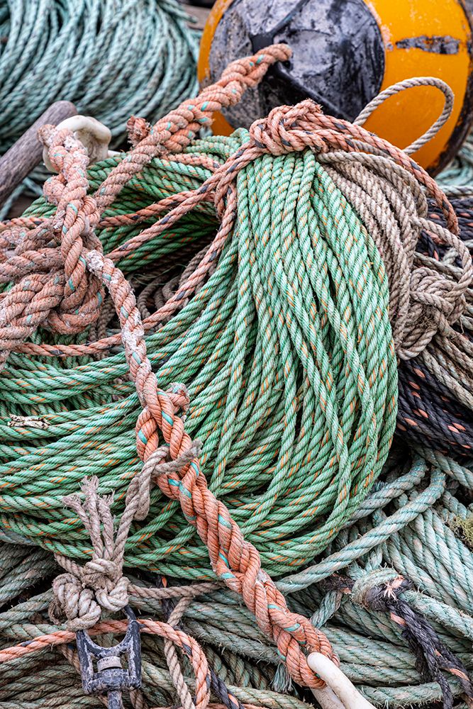 Lobster rope in Bernard-Maine-USA art print by Chuck Haney for $57.95 CAD