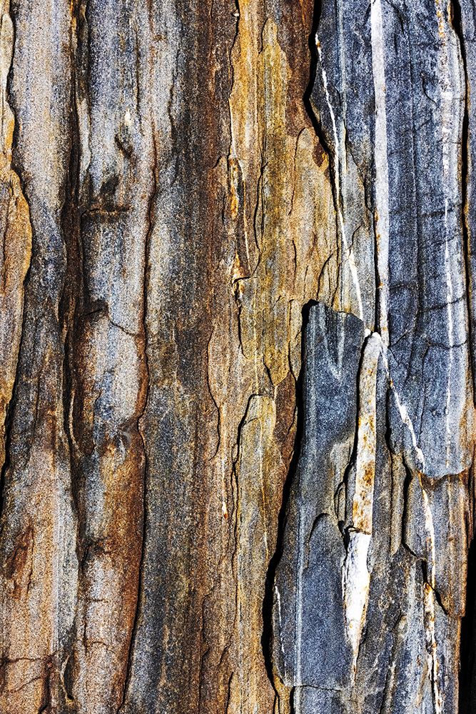 Striated rock at Pemaquid Point-Maine-USA art print by Chuck Haney for $57.95 CAD